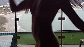 Asian amateur’s holiday blowjob