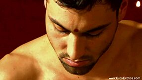 Exotic Tantric Lovers Demonstrate Sensual Massage Techniques On Display