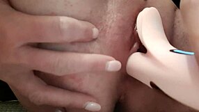 Hey, check out two dildos working my pierced clit to a huge orgasm and creampie!