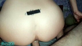 amateur rides reverse cowgirl for strong wet orgasm