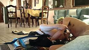 i'm licking her pussy and fucking by the fireplace