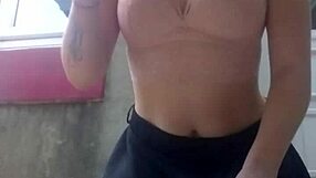 hey, pissing outside in pink panties 😏