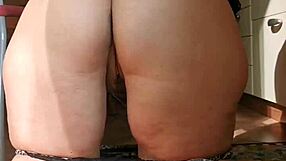 Wife cleans in panties then gets fucked hard!