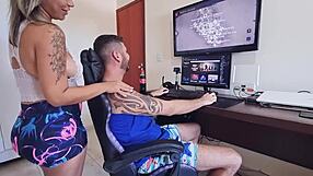 my girlfriend made me lose the game by seducing me with her big ass