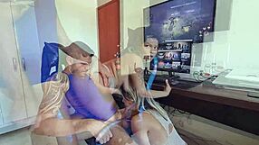 my girlfriend made me lose the game by seducing me with her big ass