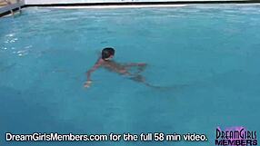 ヌード・ア・ポッピンのビーチコンテストでホットサンとホットマンコ