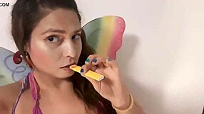 Ginger Paris Talks Dirty In Fairy Lingerie While Teasing Pussy!