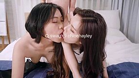 亚洲业余ChloeHayley在Swag Live DMX-0021上教训家伙射大脸