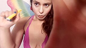 Ginger Paris Talks Dirty In Fairy Lingerie While Teasing Pussy!