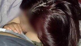 Sucking Redhead Neighbor's Dick