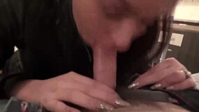 Amazing Amateur Pov Blowjob With Brunette And Cumshot