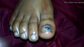 oh wow, that ebony footjob with cumshot on black feet is so intense and wild!