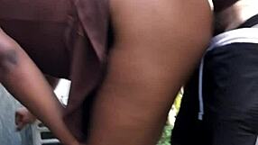 Outdoor homemade fuck with huge cock neighbor