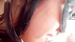 Intense pleasure builds as she licks and sucks those big balls passionately