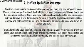 I got nine steps to seduce an older woman