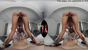 Tina Fire and her great chest and bubble ass get fucked in VR