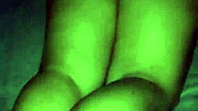 Latina Wife Poses In Red Thong