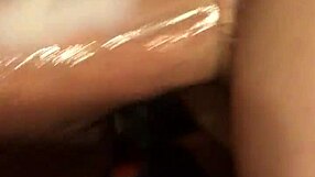 He fucks his girlfriend's wet hairy pussy relentlessly