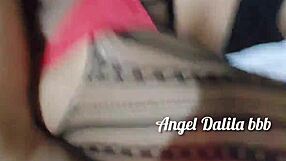 Monster cock feeds a Latina a blowjob and she gets a wet finish