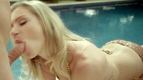 Blonde Brunette Gives Intense Blowjob While Staring At You