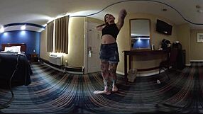 Scarlett Storm Undresses in VR Shower Striptease