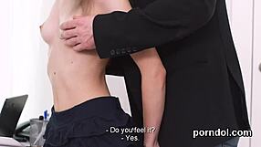 young student gets teased and taught by older tutor