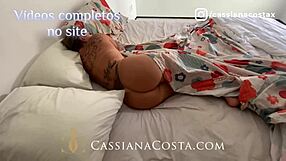 Blonde Milf Awakens to Brunette's Sensational Dancing and Masturbation Fun.