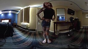 Scarlett Storm Undresses in VR Shower Striptease