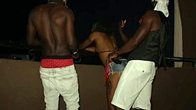 Naija beauty squirts hard in outdoor crazy fuck