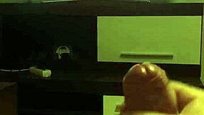 victoria june delivers intense handjob leading to cumshot on her pussy