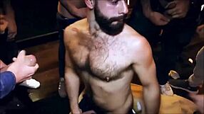 Is This Hot Guy Teasing A Rough Group Suck And Cumshot?