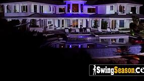 Steamy Massages Ignite Kinky Swinger Couples For Messy Orgy