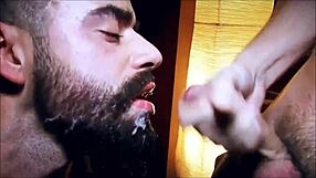 Is This Hot Guy Teasing A Rough Group Suck And Cumshot?