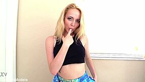 Can you believe Iris Rose deepthroats that huge cock and swallows every drop?