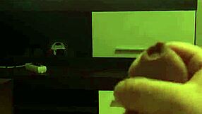 victoria june delivers intense handjob leading to cumshot on her pussy