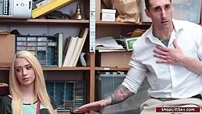 Young 18yo babe sucks cock deep in front of stepdad