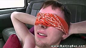 gaystraight hunk tricked into outdoor gay blowjob by sneaky friends