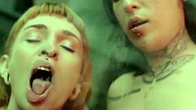 giovana bombom enjoys a lesbian threesome with tattooed brunettes