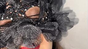 tiny mexican amateur plays cat roleplay with big features and unstoppable energy