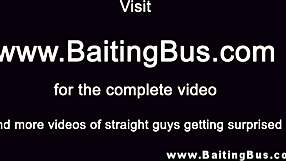 Гей-страйт красавчик обманом уведен на уличный гей минет хитрыми друзьями