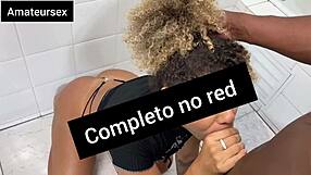 Latina Teen Hides Bathroom Fuck With Big Black Cock