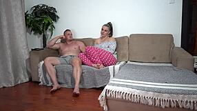 Beautiful Pawg Step Sister Gives Blowjob With Cum On Tongue