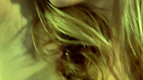 Blonde Teen Masturbates On Desk Top