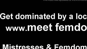 Femdom Mistress Tightens Chastity Device on Bound Submissive in POV Bondage Session