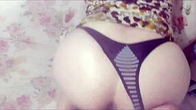 Stepmother bent over for doggystyle blowjob