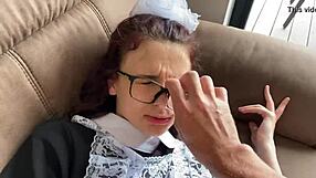 Teen gets hard anal fuck for bad grades