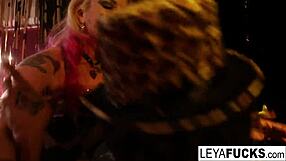 LEY A FALCON, THE PORNSTAR MILF, GETS HOT ANAL with interracial cumshot, facial, and hardcore pussy play.