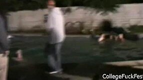 at the party, teen slut gets FUCKED DEEP from BEHIND