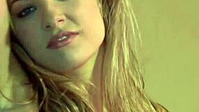 Blonde Teen Masturbates On Desk Top