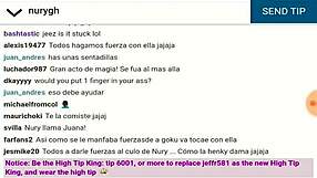 chica web cam no se puede sacar la bola de billar del culo?